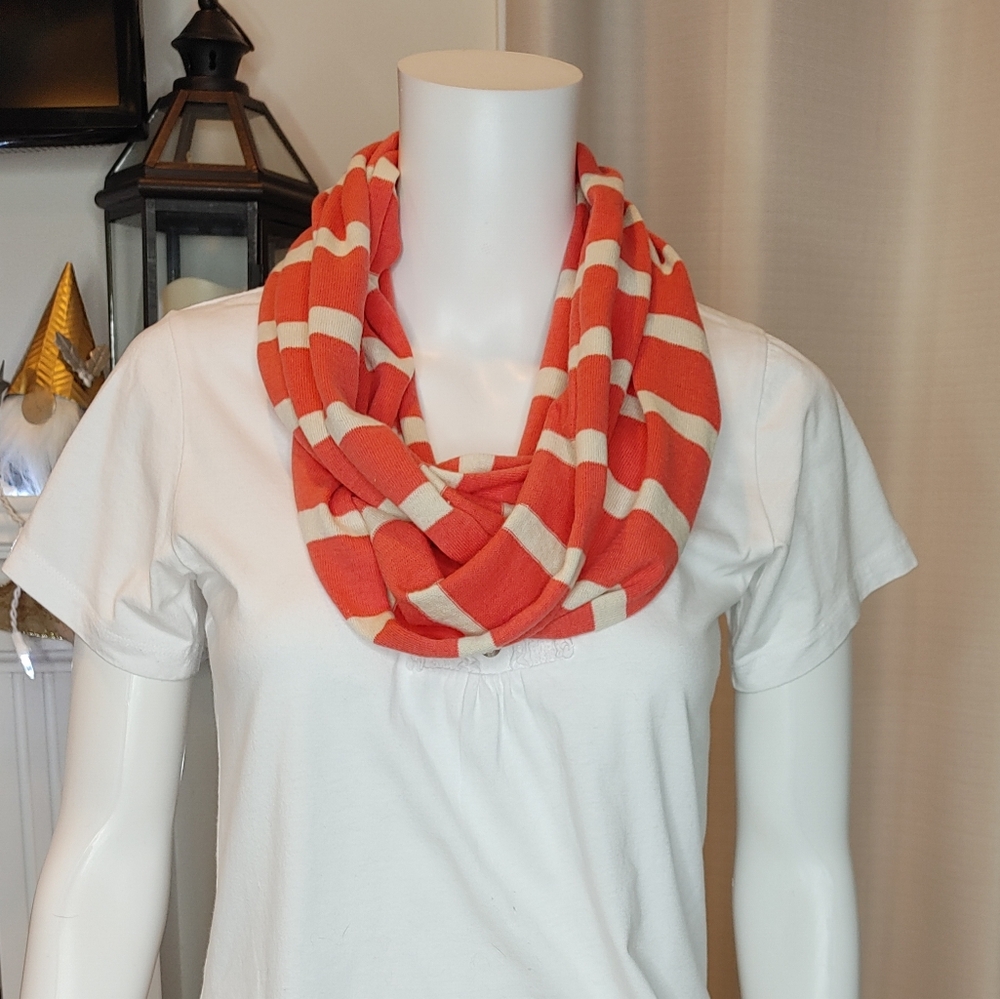 4 Scarf Bundle- Floral and Striped Scarf Set - Red,Coral - Picture 3 of 13